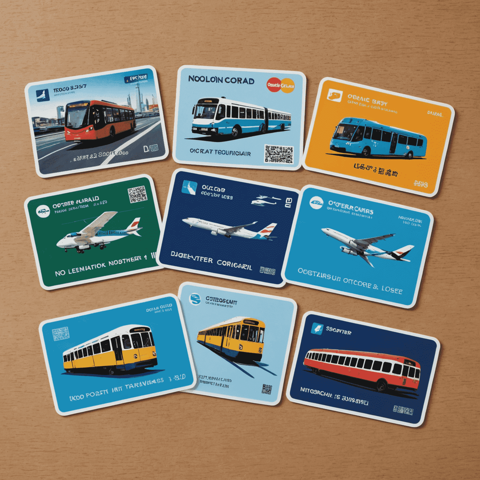 Various international transport cards displayed, including NOL card from Dubai, Oyster card from London, and Octopus card from Hong Kong